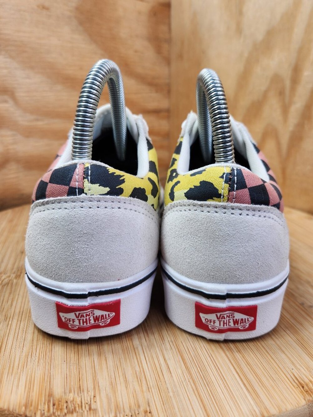 Vans Old Skool Comfy Cush Animal Checkered Print Low Suede Sneakers - Picture 5 of 9